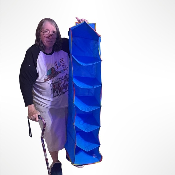 Lisa Frank Six Pockets Blue Closet Organizer 46" Long x 12" x12" Unicorn - Picture 2 of 5